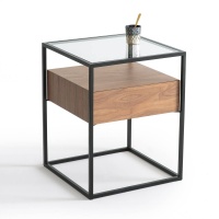 Прикроватный Столик с 1 ящиком Agura единый размер каштановый LA REDOUTE INTERIEURS  фото, kupilegko.ru